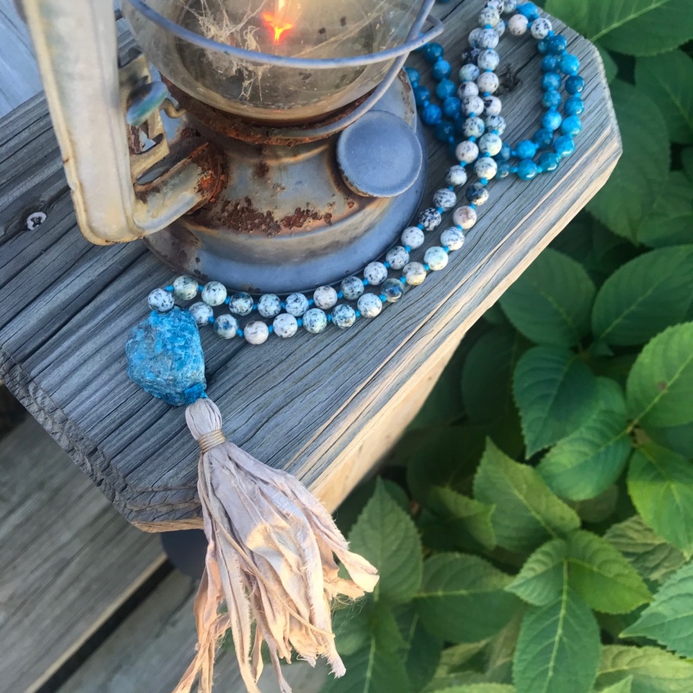 Handmade 108 Bead Intuition Mala Necklace - Picture 8 of 8